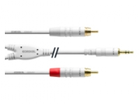 Cordial CFY 3 WCC-SNOW 2 x RCA Hankoppling 3,5mm Hankoppling 3 m Vit