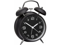 TFA Dostmann 60.1025 Mekanisk väckarklocka svart Alarmtider 1