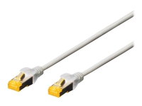 DIGITUS Professional patch cable - 25 cm - grey - Grå - 0.25 meter