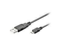 MicroConnect – USB-kabel – USB (hane) till mikro-USB typ B (hane) – 1 m – för BlackBerry Curve 8520  Curve 3G  HTC Desire HD Desire Z  Sony XPERIA X10 X2