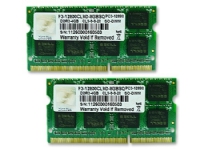 G.Skill SQ Series – DDR3 – sats – 8 GB: 2 x 4 GB – SO DIMM 204-pin – 1600 MHz / PC3-12800 – CL9 – 1.5 V – ej buffrad – icke ECC