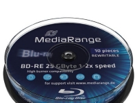 MediaRange – 10 x BD-RE – 25 GB 2x – spindel