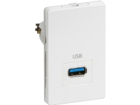 LK FUGA USB-uttag passivt 112 modul vit