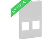 LAURITZ KNUDSEN Lock för FUGA T3 2x Keystone 1.5 modul datauttag levereras utan kontakt färg: ljusgrå