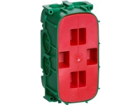 FUGA-box för väggmontage grön 2 modul 49 mm djup