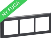 LAURITZ KNUDSEN FUGA SOFT designramme 3 modul vandret, koksgrå.