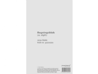 Regningsblok 126x200 mm med afgift - 2x50 blade - (10 stk.) Papir & Emballasje - Blokker & Post-It - Notatbøker