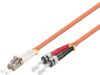 MicroConnect – Nätverkskabel – ST/UPC-multiläge (hane) till LC/UPC-multiläge (hane) – 1 m – fiberoptisk – 50/125 mikron – OM2 – halogenfri – orange