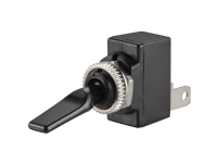 TRU COMPONENTS Vippbrytare för bil TC-R13-18B-SQ BLACK LEVER 12 V/DC 20 A 1 x Av/på Klickande 1 st