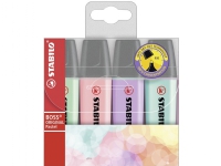 Highlighter Stabilo Boss® Original Pastel med 4 stk. ass. farver Skriveredskaper - Overtrekksmarkør - Tykke overstreksmarkører