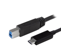 StarTech.com USB 3.1 USB-C till USB-B-kabel – 1 m – USB-kabel – 24 pin USB-C (hane) till USB Type B (hane) – USB 3.1 – 1 m – svart – för P/N: PEXUSB311AC3 PEXUSB312C3 SV231DHU34K6 SV231HU34K6 SV231QDPU34K SV431HU34K6