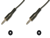 ASSMANN – Ljudkabel – mini-phone stereo 3.5 mm hane till mini-phone stereo 3.5 mm hane – 2.5 m – skärmad – svart – formpressad