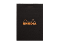 Bilde av Notesblok Rhodia A7 Linjeret M/80 Ark, Sort