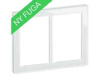 LK FUGA PURE designram glas 2×112 modul vit