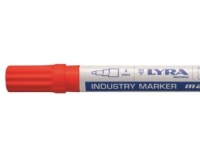 Lyra Industrial Markers 3mm röd – med snabbtorkande färg och innerkula