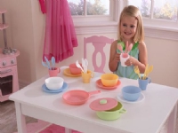 Bilde av Kidkraft 27 Piece Cookware Playset - Pastel, Jente, Flerfarget, 1 Kg