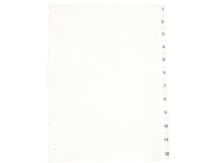 Plastoreg Register A4 PP 1-12 grå