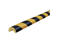 Vinkelbeskyttelse Knuffi, Type A, PU, 5 m, sort/gul Sikkerhet på gulv og område