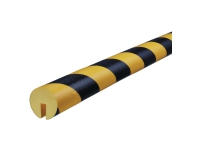 Vinkelbeskyttelse Knuffi, Type B, PU, 1 m, sort/gul Sikkerhet på gulv og område