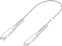 Extreme Networks – Direktkopplingskabel – QSFP28 till QSFP28 – 10 m – fiberoptisk – aktiv – för P/N: X695-48Y-8C-DC-R