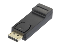 Renkforce RF-4724838 DisplayPort / HDMI Adapter [1x DisplayPort-stik – 1x HDMI-tilslutning] Sort forgyldte stik