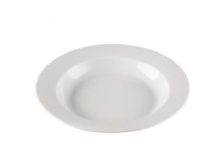 Tallerken Venice Ø23 cm Dyb Porcelæn Hvid,6 stk/pk Catering - Service - Tallerkner & skåler