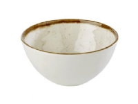 Skål Stoneart 60 cl Ø15x7.5 cm Melamin Hvid/Brun stenlook,6 stk/krt