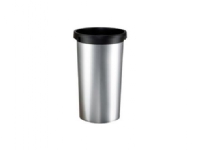 Affaldsbeholder Iris 50 ltr Ø38x73 cm Rund Plast Metalfinish,4 stk/krt Kjøkkenutstyr - Husholdningstilbehør - Søppelsortering