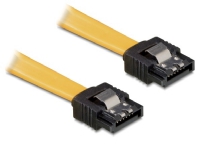 Delock – SATA-kabel – Serial ATA 150/300 – SATA (hona) till SATA (hona) – 50 cm – sprintlåsning rak kontakt – gul
