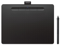 Wacom Intuos M with Bluetooth - Digitaliserer - høyre- og venstrehåndet - 21.6 x 13.5 cm - elektromagnetisk - 5 knapper - trådløs, kablet - USB, Bluetooth 4.2 - svart PC tilbehør - Mus og tastatur - Tegnebrett