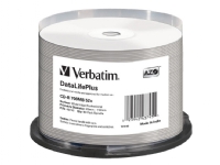 Verbatim DataLifePlus - 50 x CD-R - 700 MB 52x - hvit - blekkstråleskrivbar overflate, bred skrivbar overflate - spindel PC-Komponenter - Harddisk og lagring - Lagringsmedium