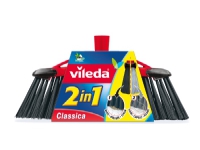 Vileda 141256, Innendørs/utendørs, Grå, Hard bust, Polypropylen (PP), 325 mm, 70 mm