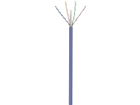 Pro CAT 6a network cable U/UTP blue 50 m - CU AWG - Blå - 50 meter