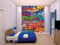 Walltastic Graffiti tapet 243 x 203 cm