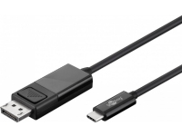 Goobay 79295, 1,2 m, USB Type-C, DisplayPort, Hankjønn, Hankjønn, Rett PC tilbehør - Kabler og adaptere - Adaptere