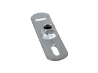 Walraven grundflange M8 – Elforzinket. 145x38mm med punktsvejset muffe