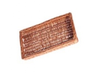 Brödkorg Ø17×11 cm Kraftg vikbar papperspåse Läderlook Svart,1 st