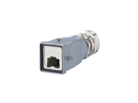 BTR E-DAT Industry IP67 V5 metal plug housing – Uttagsskydd – grå