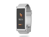 MyKronoz ZeFit4 Wristband activity tracker Sølv Hvid Sølv Hvid Touch Oplader IP67