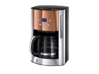 Russell Hobbs Luna 24320-56 – Kaffemaskin – 12 koppar – intensiv koppar/glansigt rostfritt stål/svart