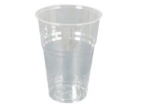 Plastglas 20 cl Ø78×78 mm Enkeltpakket PET Klar,1000 stk/krt