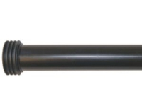 Milton förlängningsrör 45x280mm – med gummimanschett svart