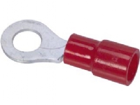 Ringterminaler röd 0,50-1,5mm²bulthål Ø8,4mm längd 25,7mmindv. diameter Ø4,1mm – (100 st.)