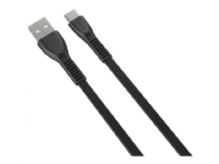 Havit HV-H612 – USB-kabel – USB (han) til USB-C (han) – USB 2.0 – 1 m – flad – sort