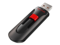 SanDisk Cruzer Glide – USB flash-enhet – 256 GB – USB 2.0 – svart röd