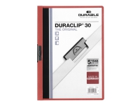Produktfoto för Durable Klämmapp Duraclip 2200 A4 3mm röd