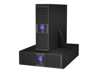 PowerWalker VFI 6000P/RT LCD - UPS - 5,4 kW - 6000 VA 5 At - RS-232, USB - utgangskontakter: 6 - 3U - 19 - svart PC & Nettbrett - UPS