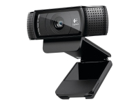 Logitech HD Pro Webcam C920 - Nettkamera - farge - 1920 x 1080 - lyd - USB 2.0 - H.264 PC tilbehør - Skjermer og Tilbehør - Webkamera