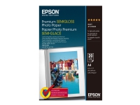 Epson Premium Semigloss Photo Paper - Halvblank - A4 (210 x 297 mm) 20 ark fotopapir - for EcoTank ET-2750, 2751, 2756, 2850, 2851, 2856, 4750, 4850 Expression Home HD XP-15000 Papir & Emballasje - Hvitt papir - fotopapir