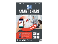 Bilde av Oxford Smartchart - Arktavlepapir - Perfekt Binding - 650 X 980 Mm - 20 Ark - Hvit - Vanlig - 6 Hull